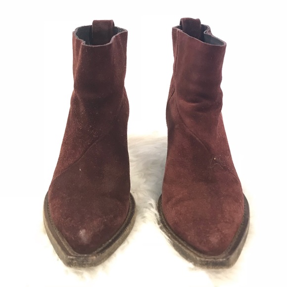 SOLD Acne Studios Donna Leather Western Ankle Boots - Picture 3 of 6